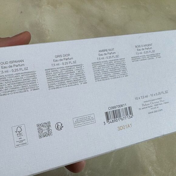 DIOR La Collection Privée EDP Discovery Set 10x .25oz/7.5ml Splash Mini Travel - Picture 9 of 11